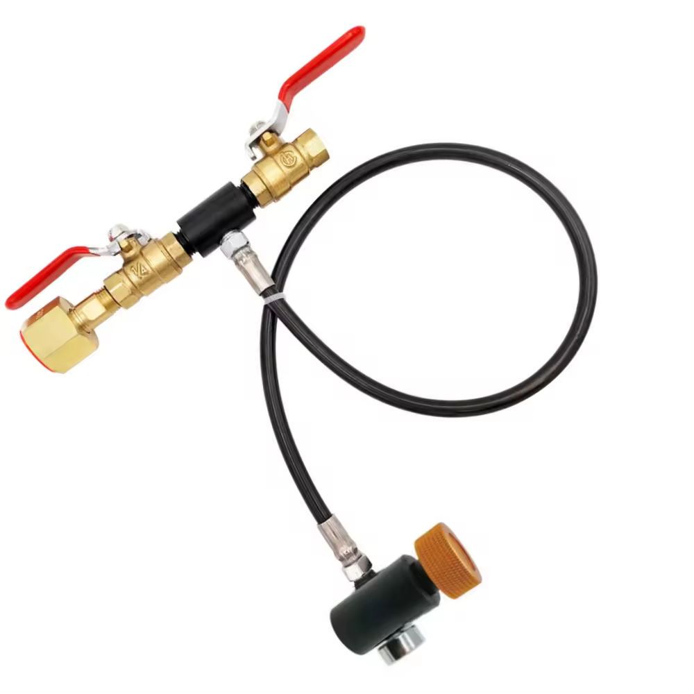 Adaptador De Cilindro De Recarga De CO2 , Kit De Conector De Estação De Enchimento Para Fabricante De Refrigerante , Man