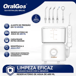 OralGos Desktop Oral Flusher - Alta Capacidade Ajustável Multivelocidade