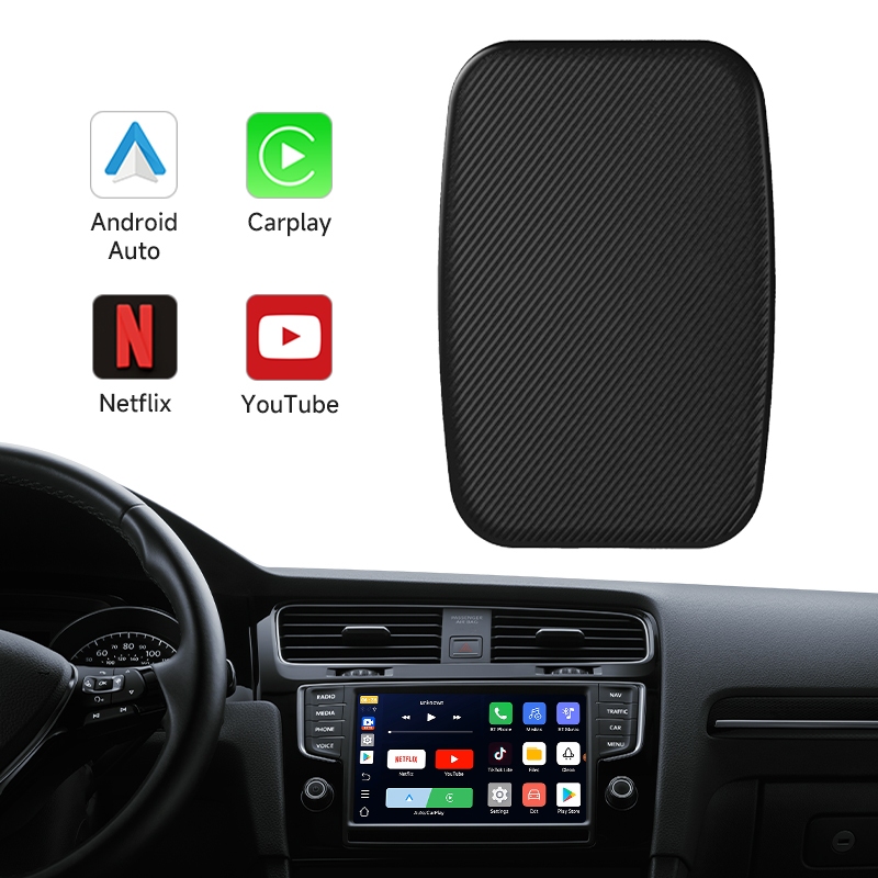 Adaptador Automático Carplay Android 3 Em 1 Sem Fio Com Slot Para Cartão Netflix YouTube TF Carro