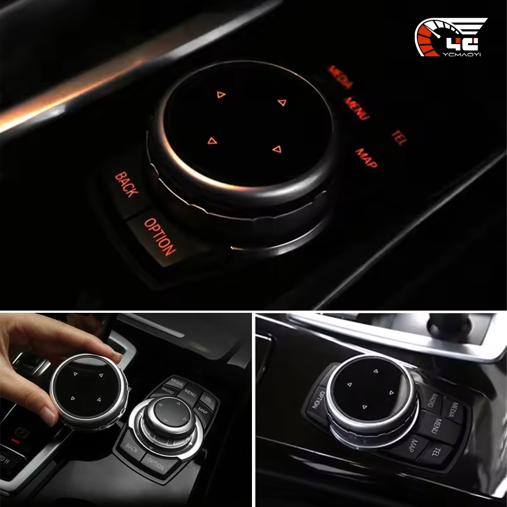 Substituição Do Botão Multimídia IDrive Carro Para BMW 1 2 3 4 5 6 7 Série X1 X5 X6 F20 F30 F10 F07 E60 E90 E70 Modifica