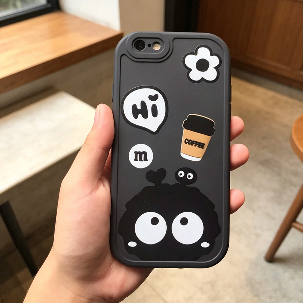 Carcaça de protetor de lente integral de briquete de silicone capa de telefone cartoon moda de alto valor aplicável para iPhone 5 5s SE2016 SE2020 SE2022 6 s 7 8 Plus X XS Max 11 12 13 14 15 Carcaça Pro Max Plus