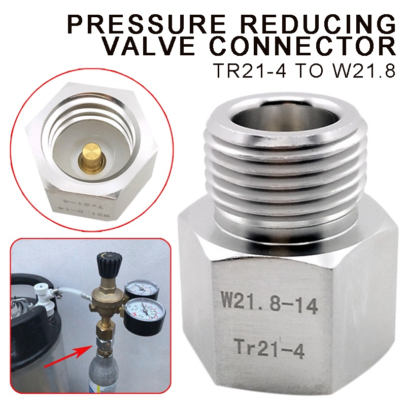 TR21-4 A W21.8 Soda Stream CO2 Regulador Adaptador De Cilindro De Cartucho Carbonatador