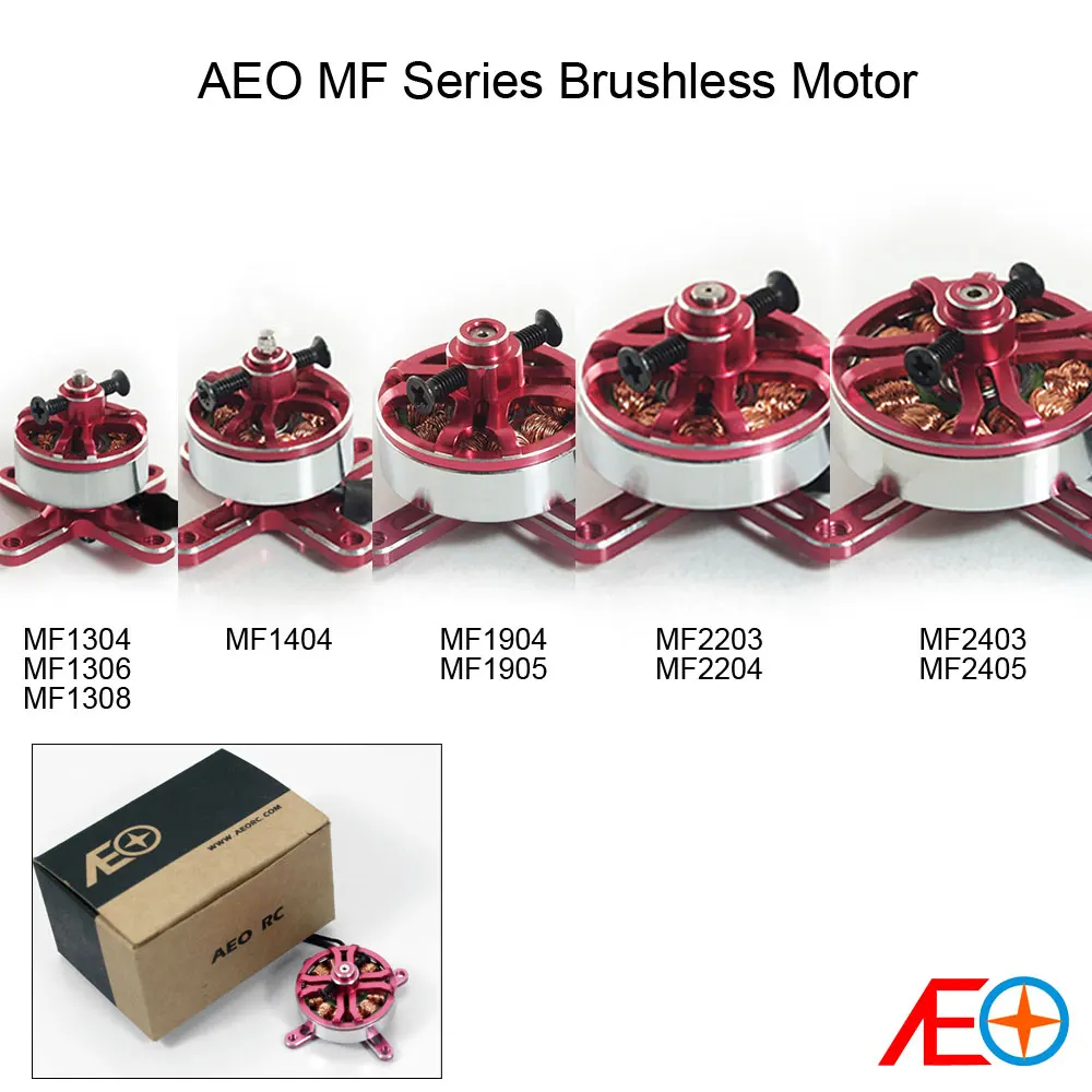 1pcs Motores Multimetal Vermelhos Para Aviões 3D , Multirotores 1304/1306/1308/1404/1904/1905/2203/2204/2403 2405