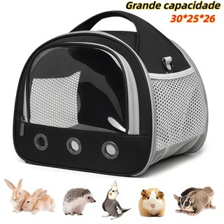 Bolsa de Transporte para Pets Pequenos | Ventilada Dobrável com Janela Black