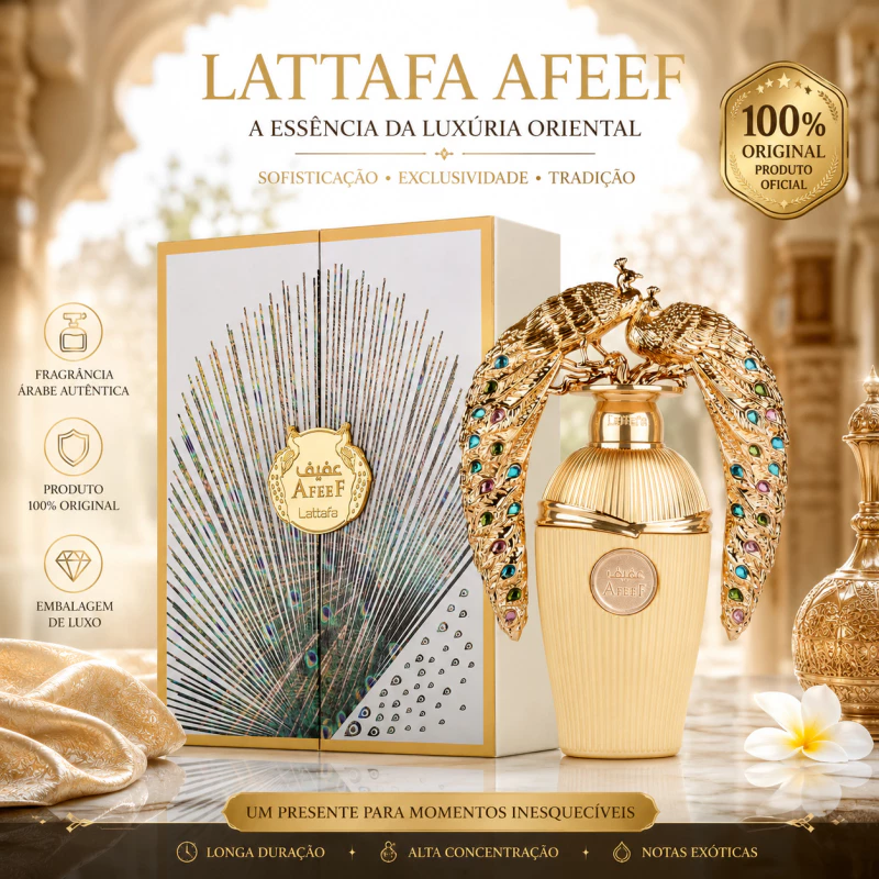 Perfume árabe Lattafa Afeef EDP Feminino Perfume 100ml | Luxo, Elegância e Sedução Original 100% — imagem 1
