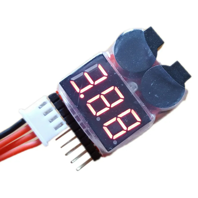 Testador De Tensão De Bateria Lipo , Alarme De Campainha De Baixa Para 2-8S Life LiMn Monitor Verificador De Íon-Lítio