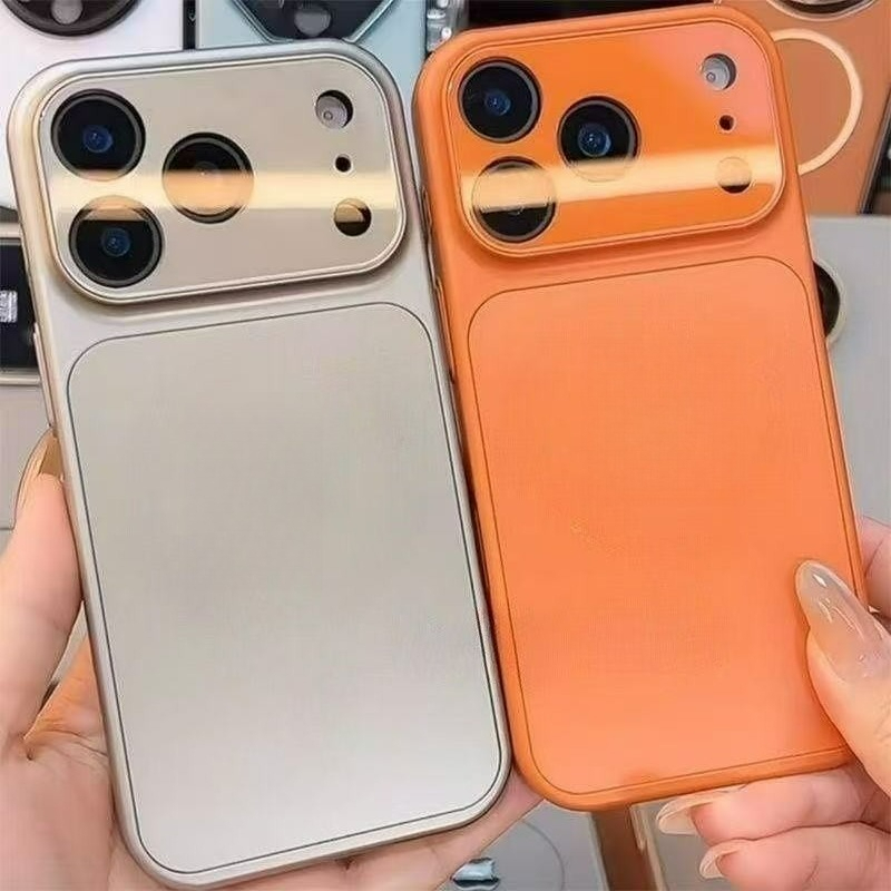 (Cobra Ou Flash Hole) Luxuoso Matte Hard Cover Defender Para iPhone 1 7Pro Max 16 15 14 13 Pro 17Pro Acrílico Protetor