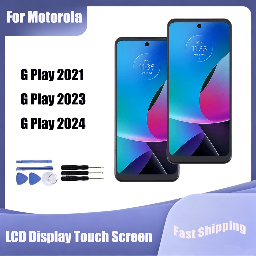 Para Motorola Moto G Play 2021 2023 2024 Display LCD Tela De Toque