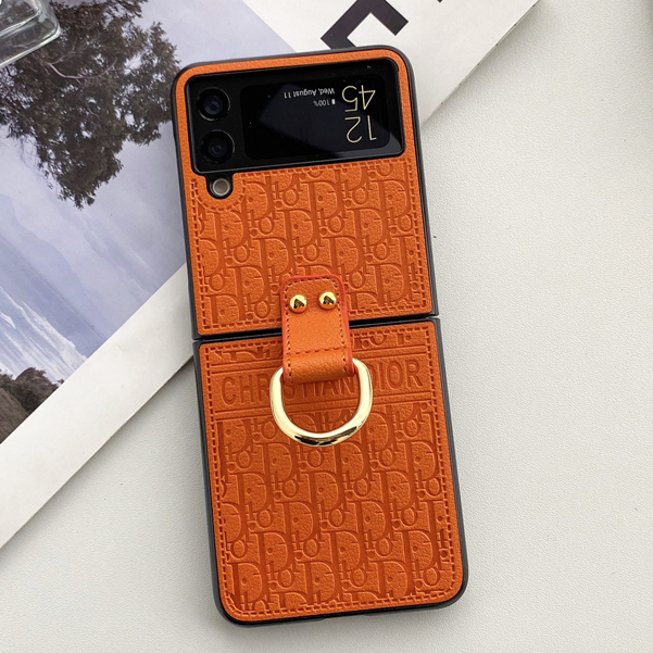 Marca De Moda Dobrável Capa De Couro De Luxo Para Samsung Galaxy Z Flip 8 7 7FE
