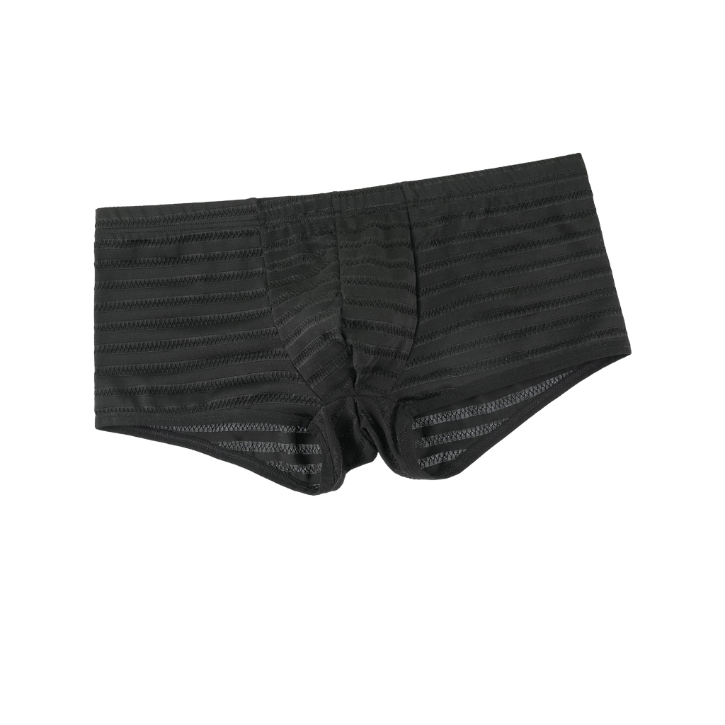 Venda Quente Roupa Interior Masculina Cueca Boxer Malha Trans arent Sexy Calcinha Sólida Homem Underpant Marca Gay Boxer