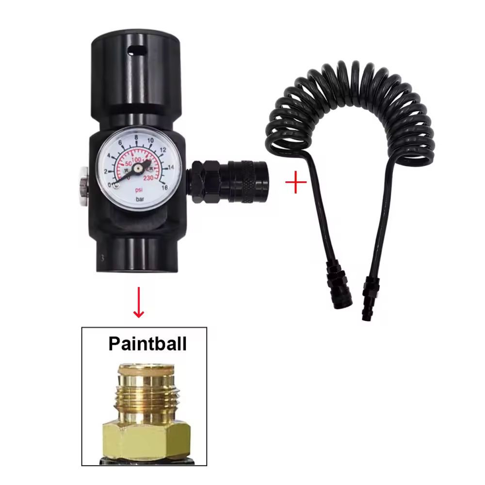 Regulador De CO2 HPA MINI SFR (REFRESH SUPER Rápido) Com Saída G1/2-14Input 1500 PSI 0-130 Para Ferramentas Pneumáticas