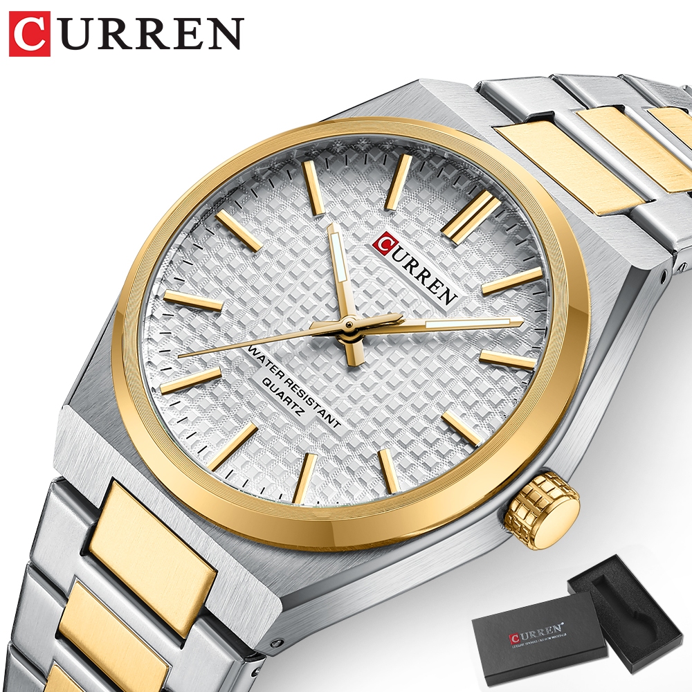 CURREN Marca Original Relógio Masculino Simples Moda Luxo À Prova Dwaterproof Ág