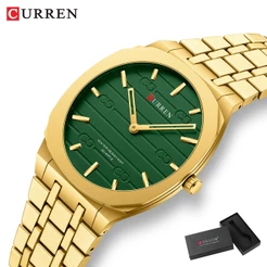 CURREN Relógio Masculino À Prova D'água Movimento De Quartzo Econômico Moda Casual design Clássico Estilo Simples 8444