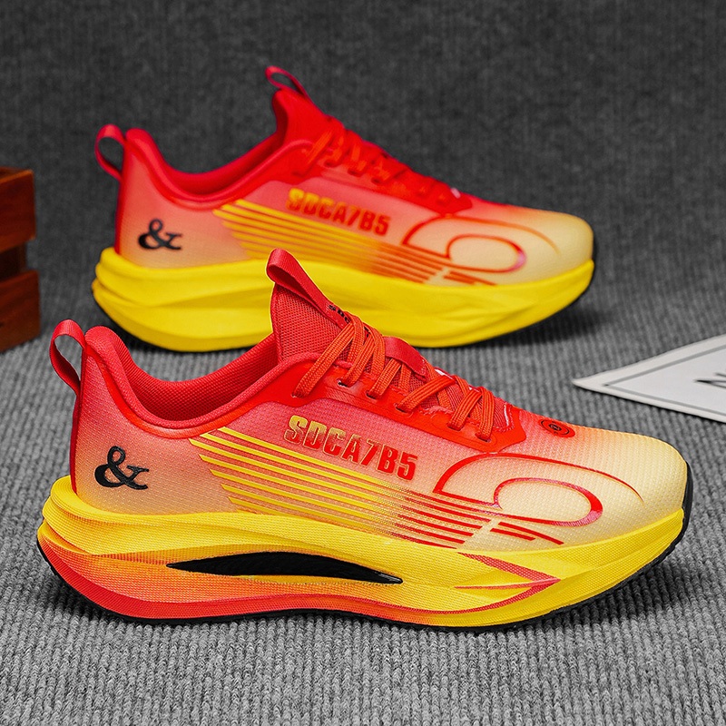 Pipoca ultra Leve Placa De Carbono Esportes E Lazer , Tênis De Corrida Elásticos , Sapatos Da Moda Para Casais