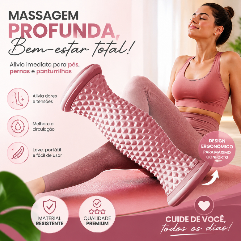 Massageador De Pés Rolo De Massagem Yoga Bola Fáscia Plantar Cuidados De Relaxamento Muscular Manual De Plástic