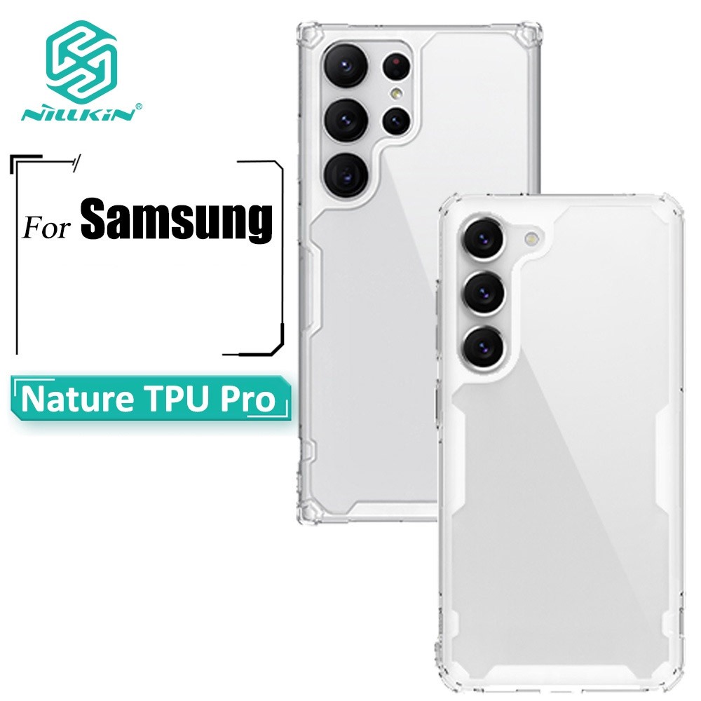Nillkin Nature Pro Capa Para Samsung S26 Ultra S25/S24/S23 Luxuosa De TPU Macio Traseira