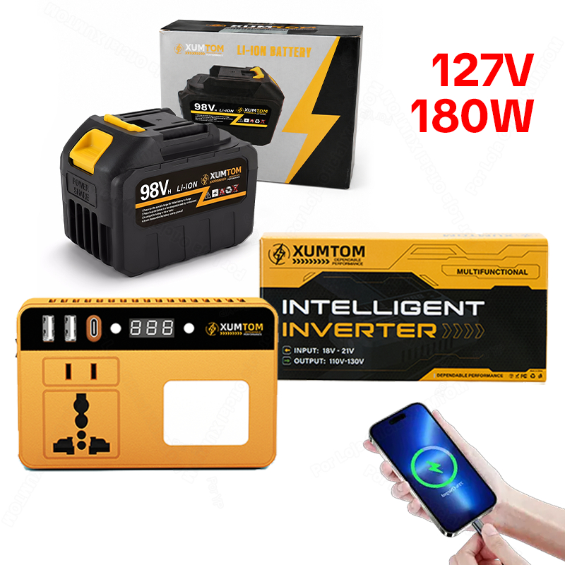 Inversor de energia 127V Adaptador de energia do inversor de bateria Makita para eletrodomésticos