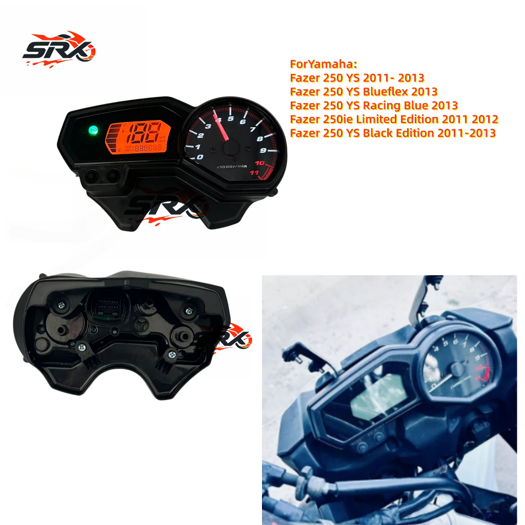 Para Yamaha Fazer 250 YS 250ie Edição Limitada 2011 2012 Motocicleta Digital Odômetro Velocímetro Painel Completo Instru