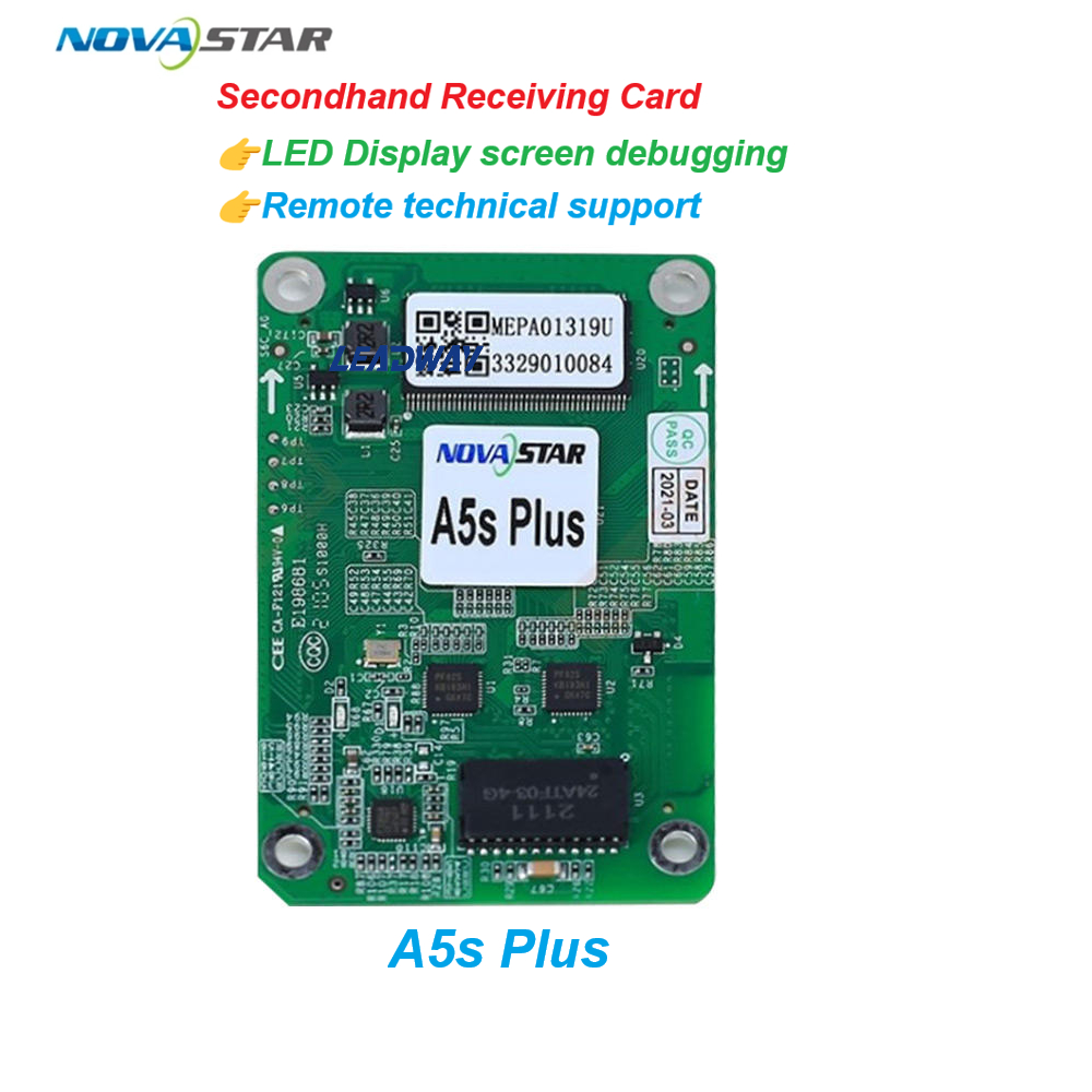 NovaStar Armadura Série A5s Plus Cartão Receptor Tela LED RC Display De Controle RGB Painel Recepção