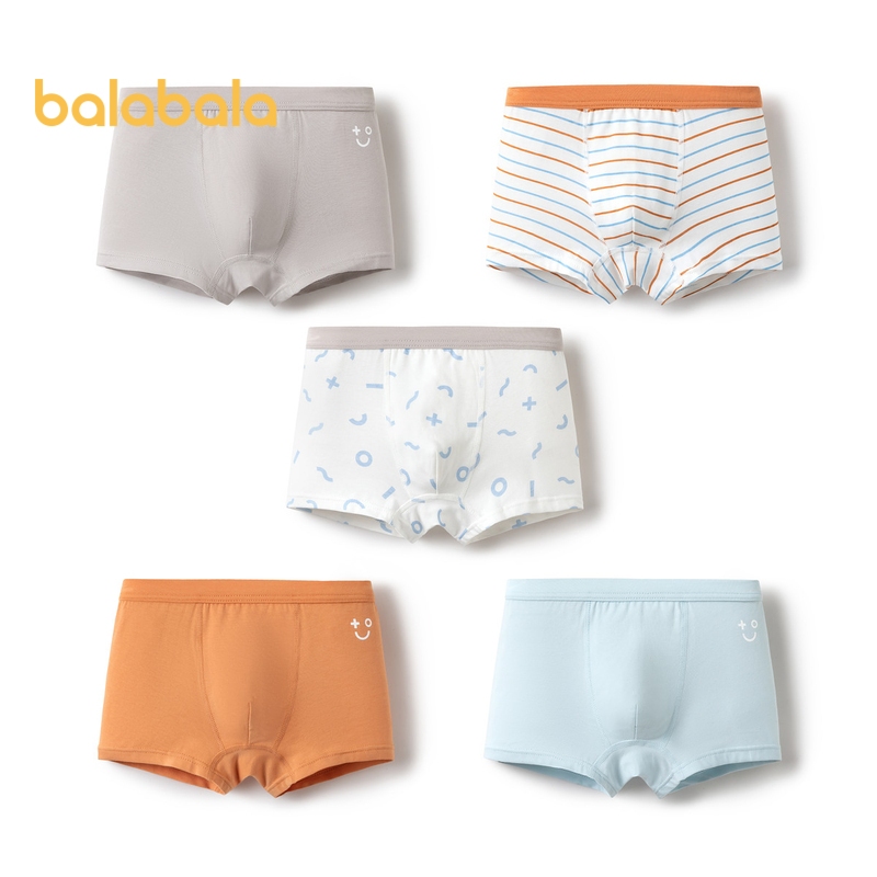 balabala Roupa Íntima Infantil Boxer Algodão Menino Menina Confortável Macia Sem Apertar — imagem 2 de 2