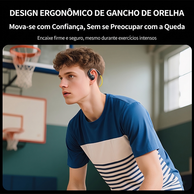 AWEI A880PRO fone de ouvido corrida bluetooth com fio Esportivo Resistente ao Suor Microfone para corrida academia · foto 2