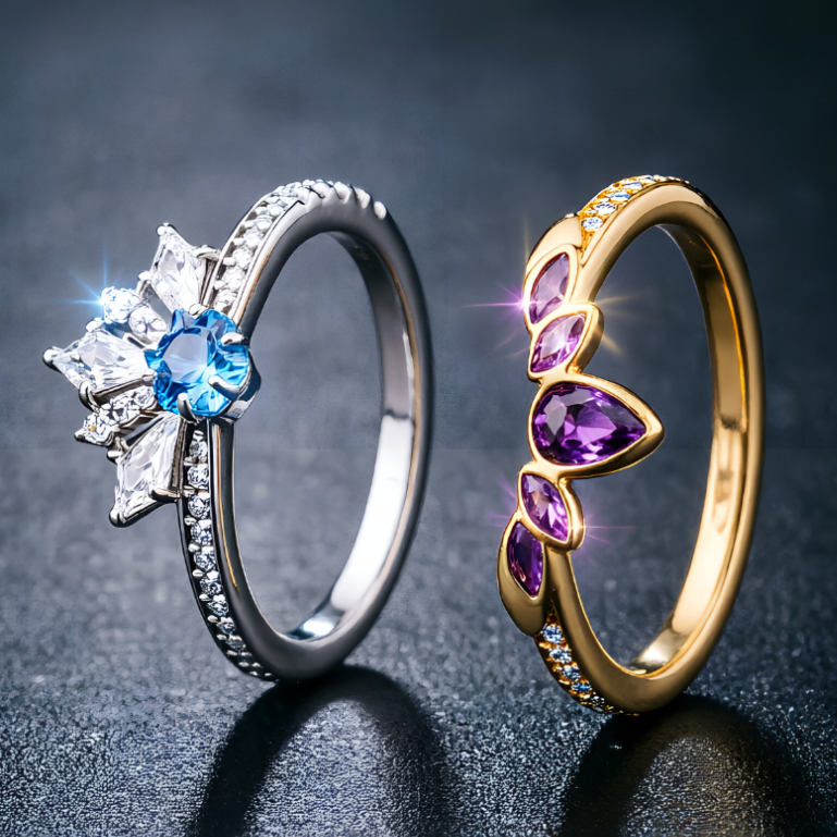 [Novos produtos mais vendidos] Anel feminino moderno 925, linda princesa Elsa, presente exclusivo, dar à menina favorita