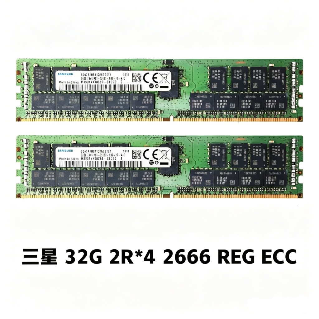 X99 Servidor RAM 32GB 2Rx4 PC4 2666V ECC REG DDR4 Memória Moudle stick Samsung/SK/Micron