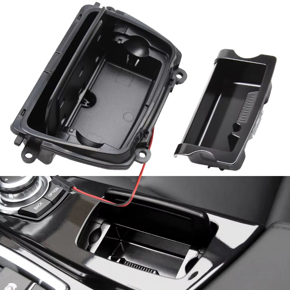 Console Central Do Carro Cinzeiro Caixa Cinza Caso Capa Para BMW Série 5 F10 F11 F18 520 523 525 528 530 2010-2017 51169