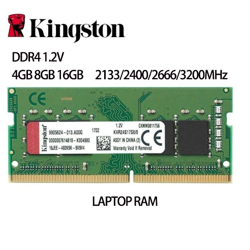Kingston SODIMM Laptop Ram DDR4 4GB 8GB 16GB 2133MHz 2400MHz 2666MHz 3200MHz Notebook 1.2V Memória