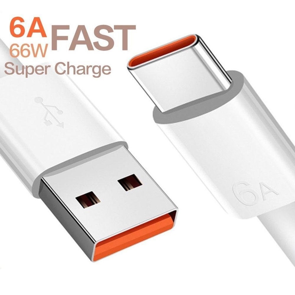 66W 6A Tipo-C Cabo De Dados Carregamento Rápido USB Carga Para Smartphone