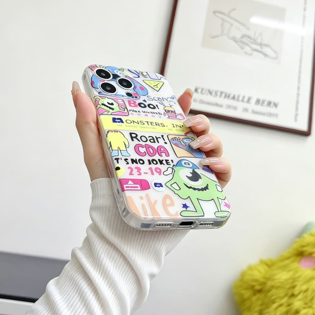 Monstro De Cabelo Verde Shell Transparente Samsung S25 S24 Note9 S23 S22 S25 Note20 S10 S21 S20 S7 S9 S8 Plus Ultra Cart