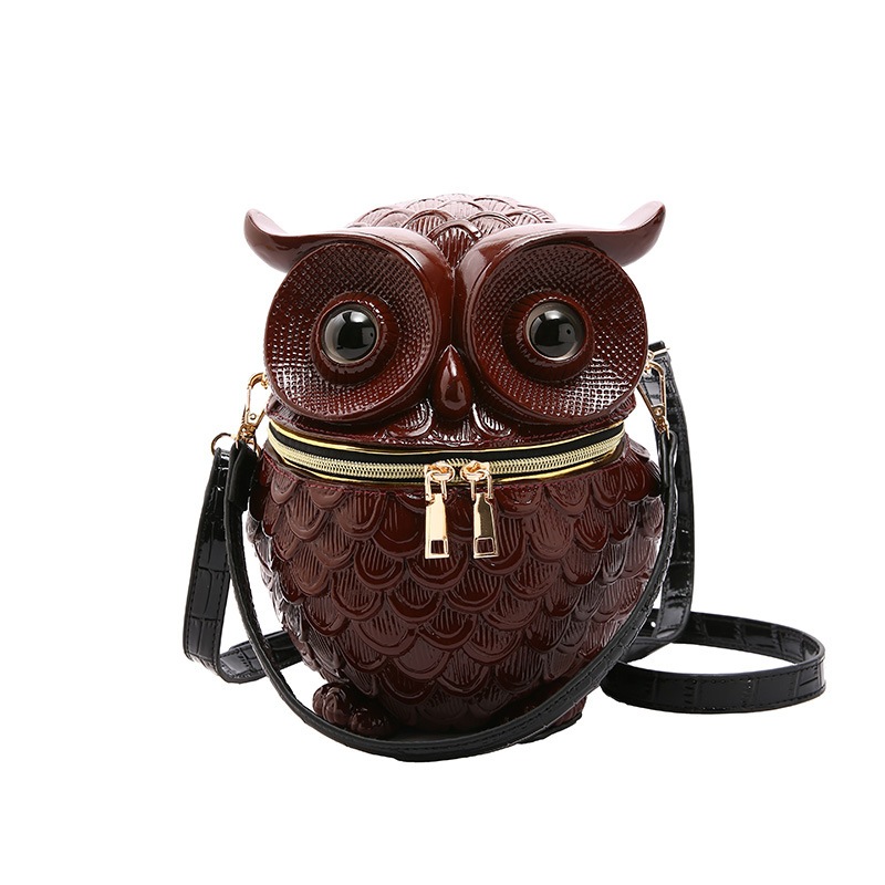 Coruja Gótico Sacos Para Mulheres Marca De Luxo Design Crossbody Saco Personalidade Bolsa Senhora Bolsas Couro Alta Qual