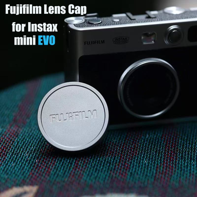 Tampa De Lente De Metal Para Mini EVO Fujifilm Instax Proteção Câmera