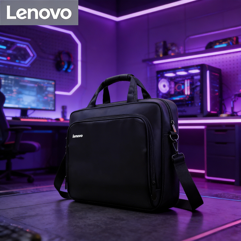 Mochila para notebook Lenovo De 15.6 Polegadas-Pasta Comercial Resistente À Água