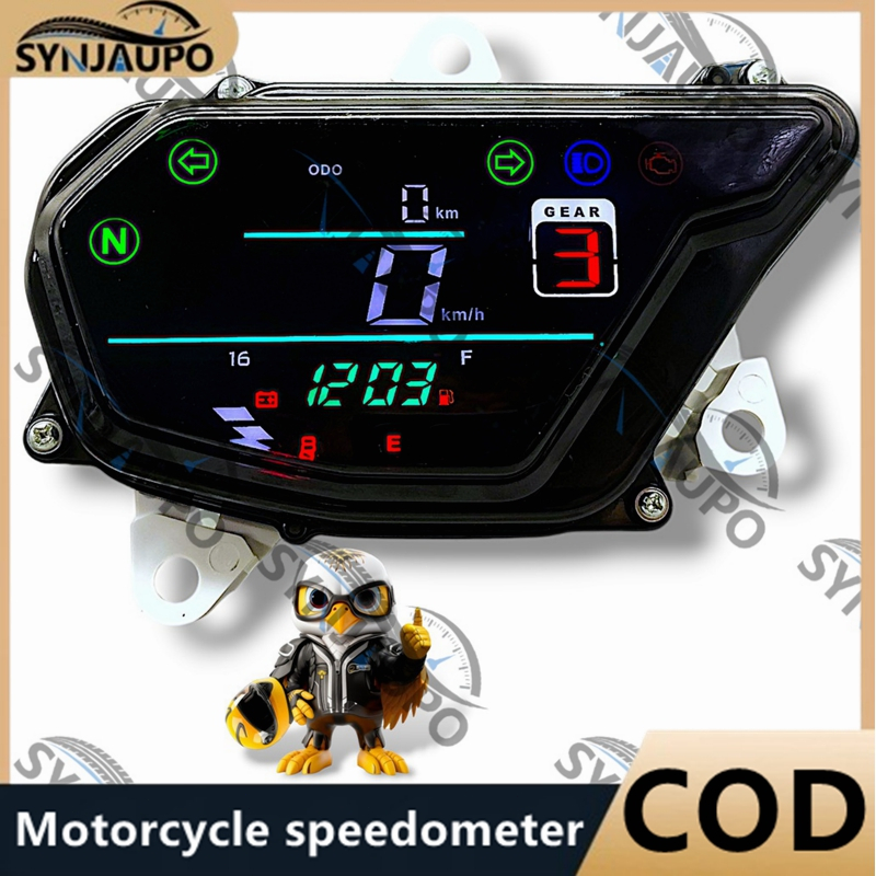 Para Honda POP 110 POP110 110i 2015-2025 Motocicleta Velocímetro Tacômetro LED Conjunto De Medidor Digital