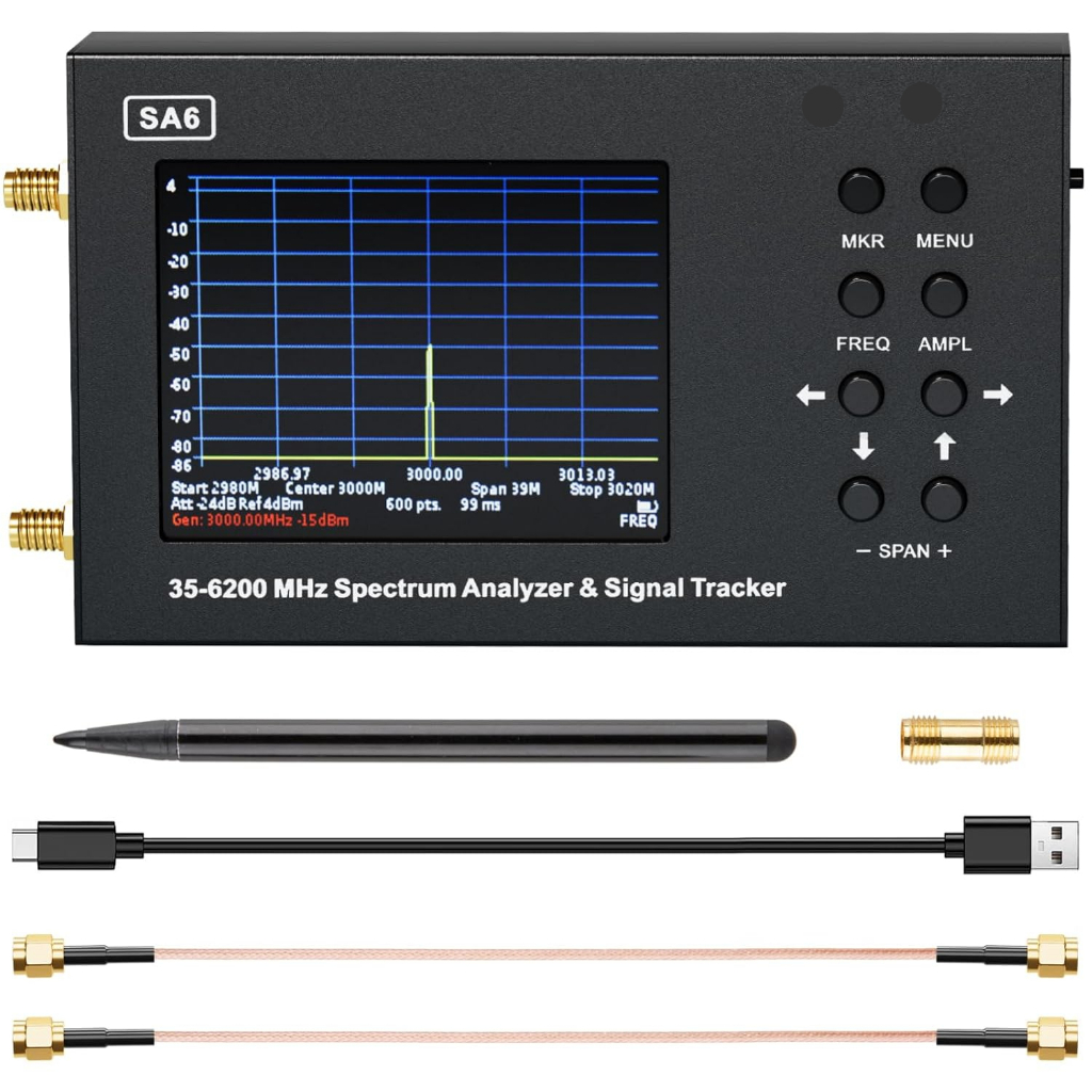 Analisador De Espectro Portátil SA6 6GHz