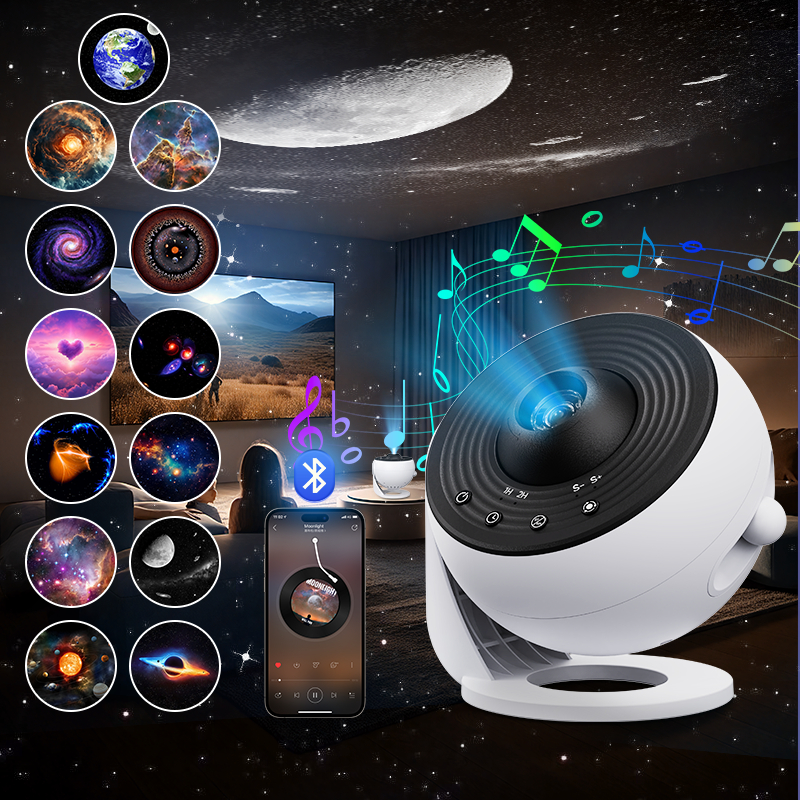 13 Pcs LED Estrela Céu Projetor Quarto Luz Noturna Galaxy Planetário Aurora Infantil