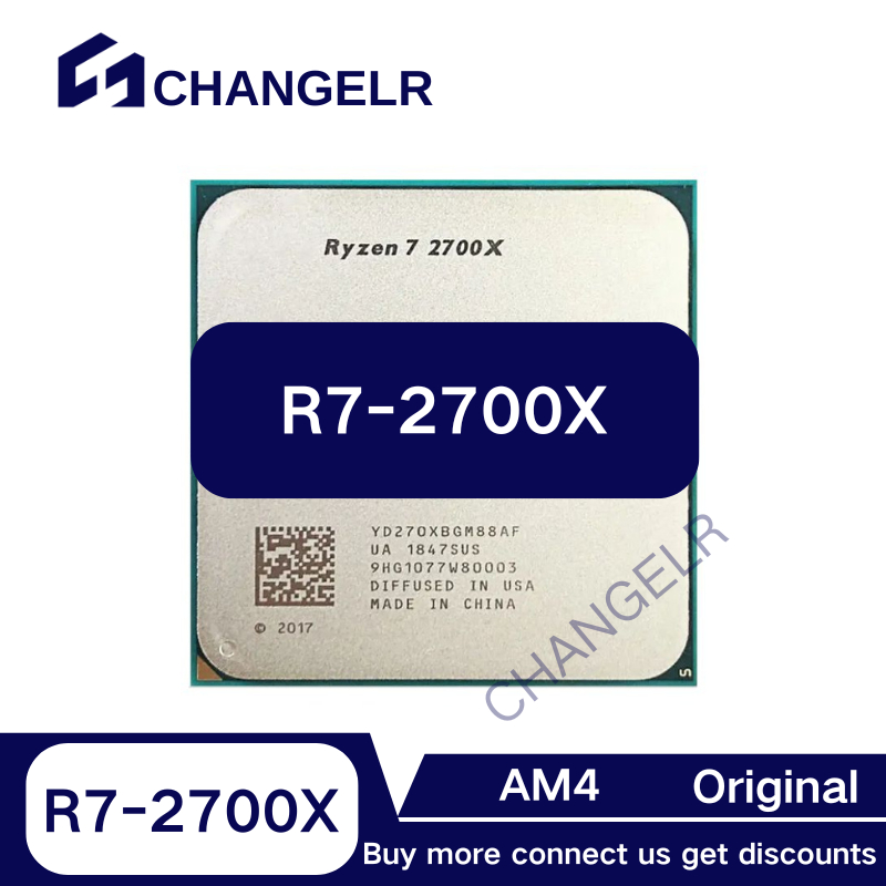 Processador Ryzen 7 2700X R7-2700X YD270XBGM88AF YD27BXBAM88AF YD270XBGAFMPK 3.7