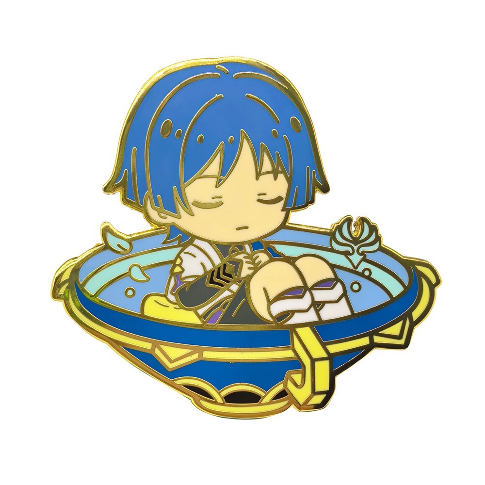 Genshin Impact Wanderer Broche Distintivo Genshin Wanderer Metal Badge Sanbing Schoolbag Decoração Badge pins Genshin Ac
