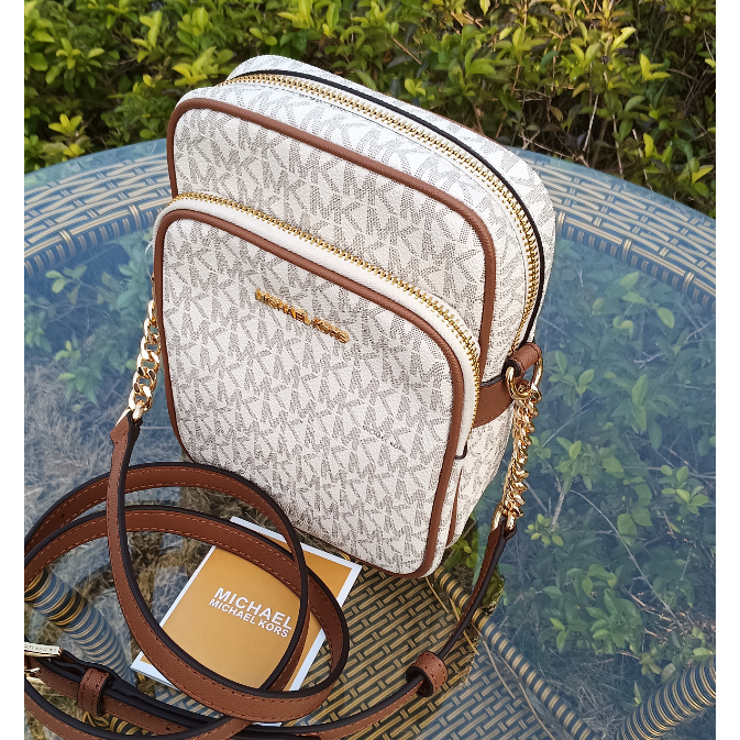 Women Jet Set Travel Medium NS Chain Crossbody Handbag Leather Signature Purse Original M bag for Lady