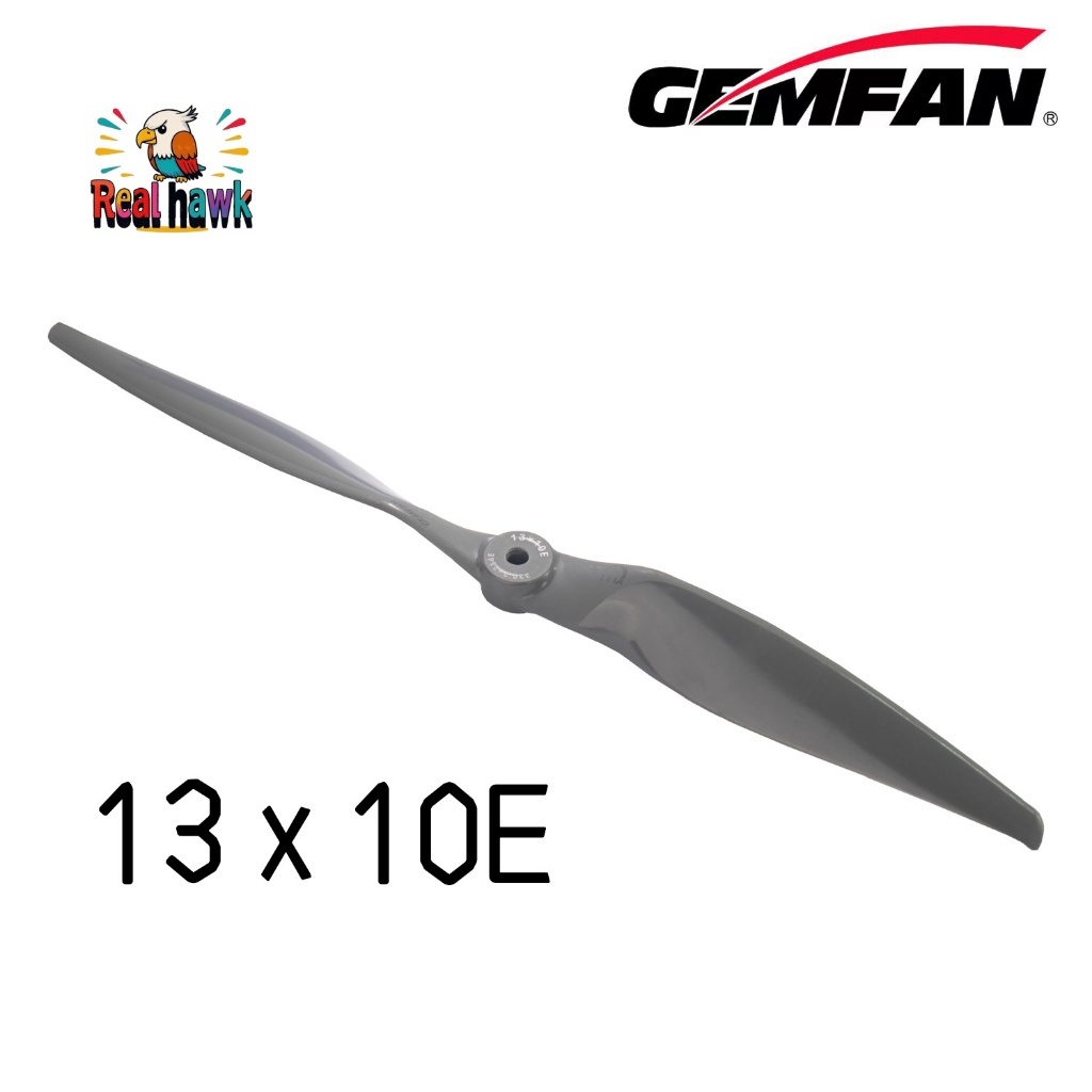 1 Unidade Hélice GEMFAN Vortex 13x10E Nylon Vidro CW/CCW - Alto Desempenho Upgrade para ASA Fixa RC Supera APC