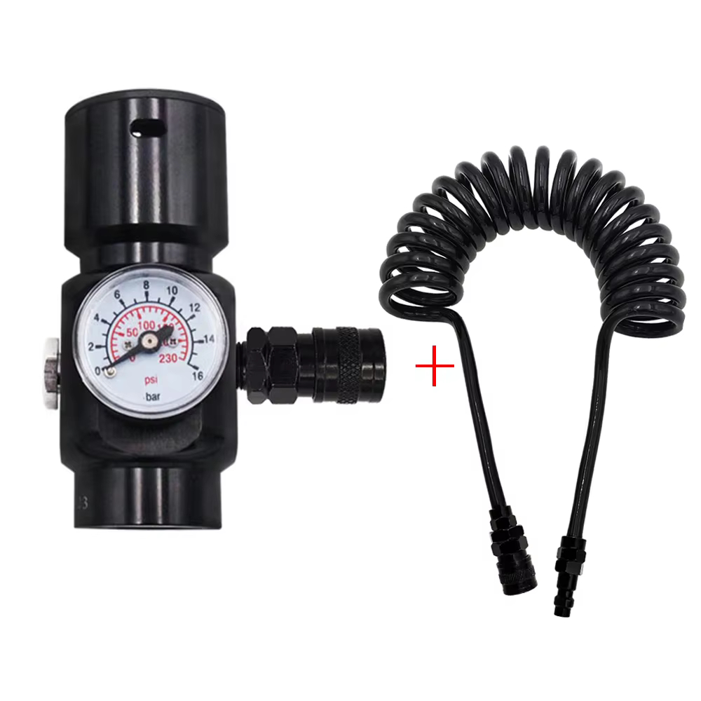 CO2 HPA MINI SFR (REFRESH SUPER Rápido) Regulador Preto Em Liga De Alumínio G1/2-14Input 1500 PSI Saída 0-130