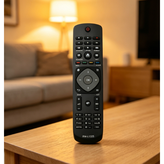 Controle Remoto Universal Para TV Inteligente Compatível Com Televisão LCD LED Philips RM-L1225