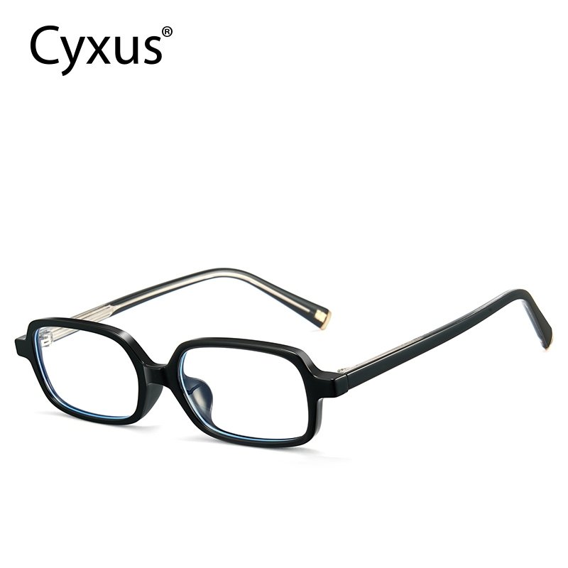 Cyxus Óculos De Bloqueio De Luz Azul Armação Retangular Estilo Neutro Quadro TR90 Templos Ácido Propionico/Lentes CP AC