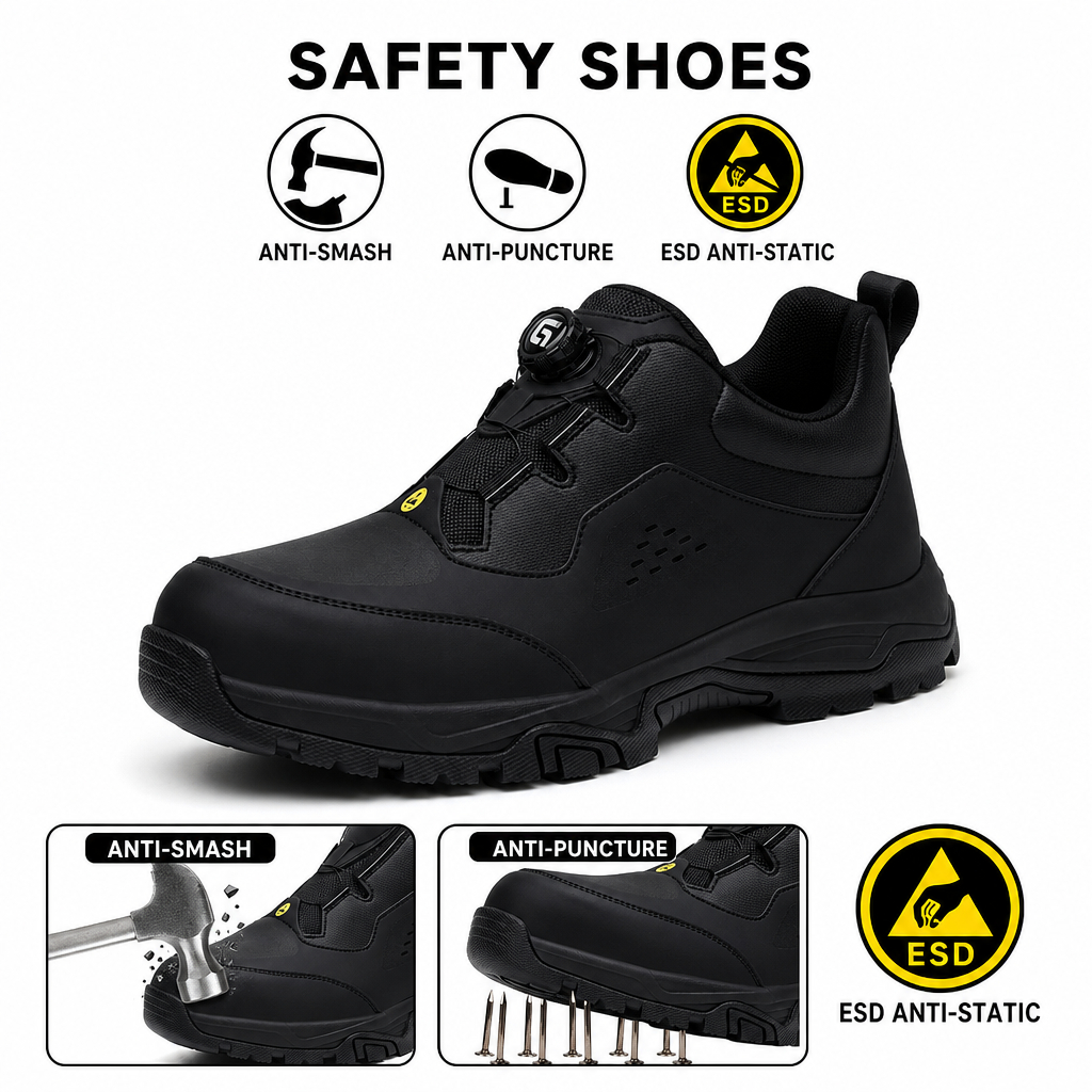 Sapatos GUYISA ESD anti-Esmagamento E Punção À Prova D'água Antiderrapante 6058A 39-44