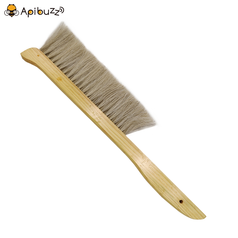 Escova para Abelhas de Cavalinha de 2 Fileiras - Limpeza de Colmeia ou Quadro Abelha Colheita de Mel