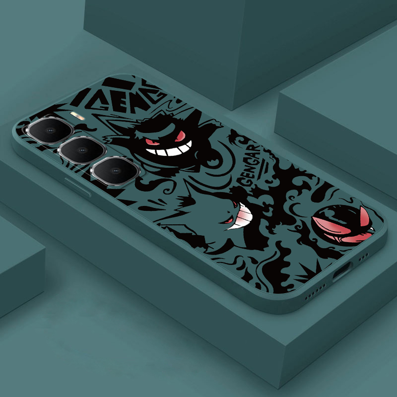 Para infinix Quente 50 Pro + 50i hot50 Caso Pokemon Gengar Monstro Silicone Líquido Bonito Capa Macia Embalagem