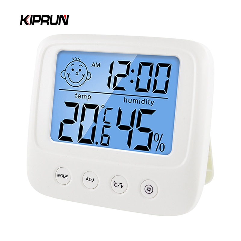 Medidor Digital De Umidade E Temperatura KIPRUN , Termômetro Eletrônico LCD Interno Doméstico Higrômetro Sensor , Design