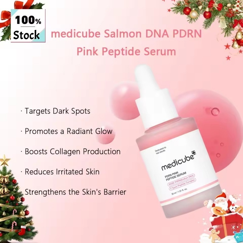 Medicube PDRN Soro Peptídeo Rosa 30ml Com FREEBIES Cuidados Essência Facial