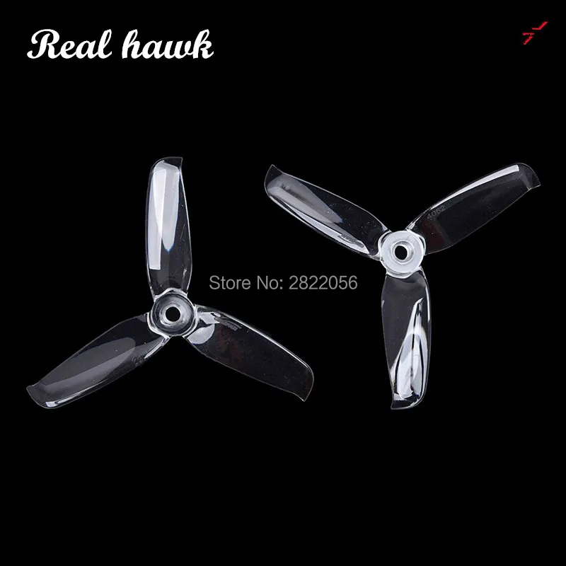 2 Pares 4 Cores Gemfan 4052 4.0x5.2 FPV PC 3 Hélice Prop Blade CW CCW Eixo Através Da Máquina motor Mais Especial 2204